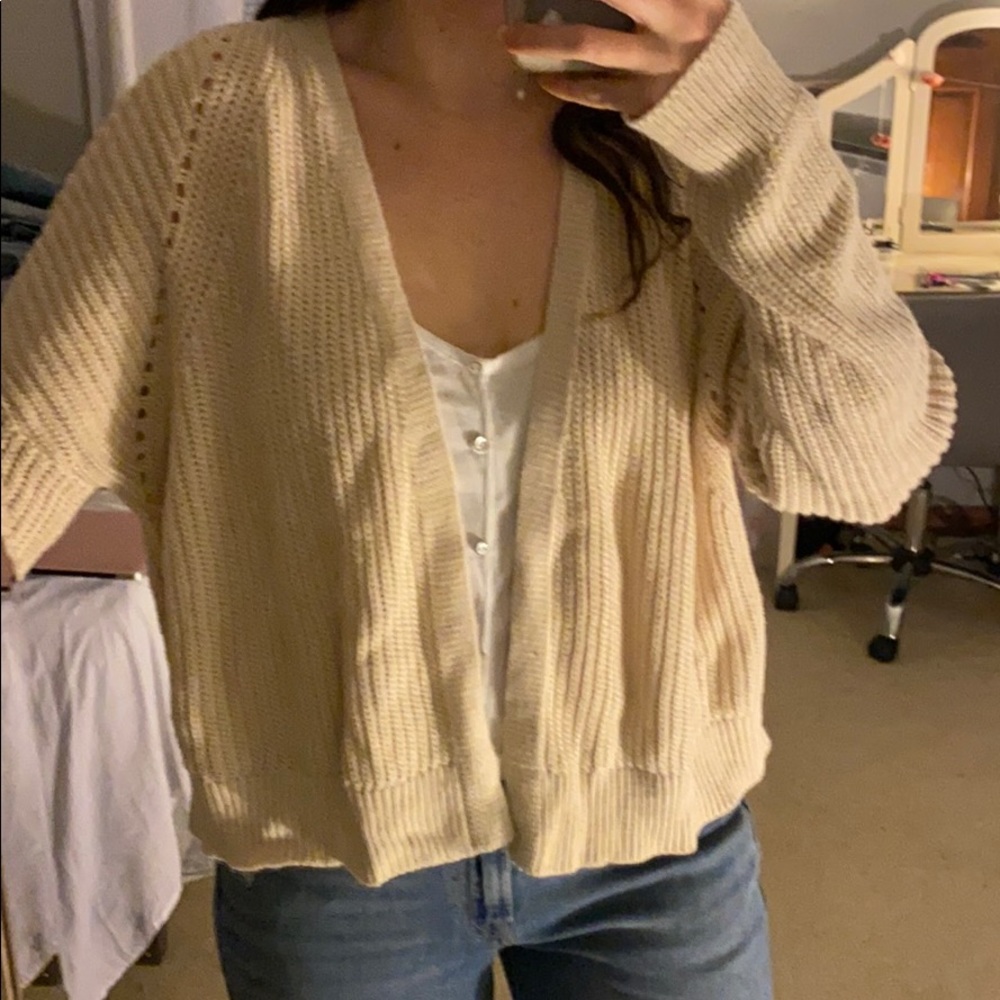 Cream cardigan